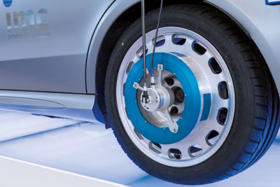 weatherproof measurement wheel for test driving