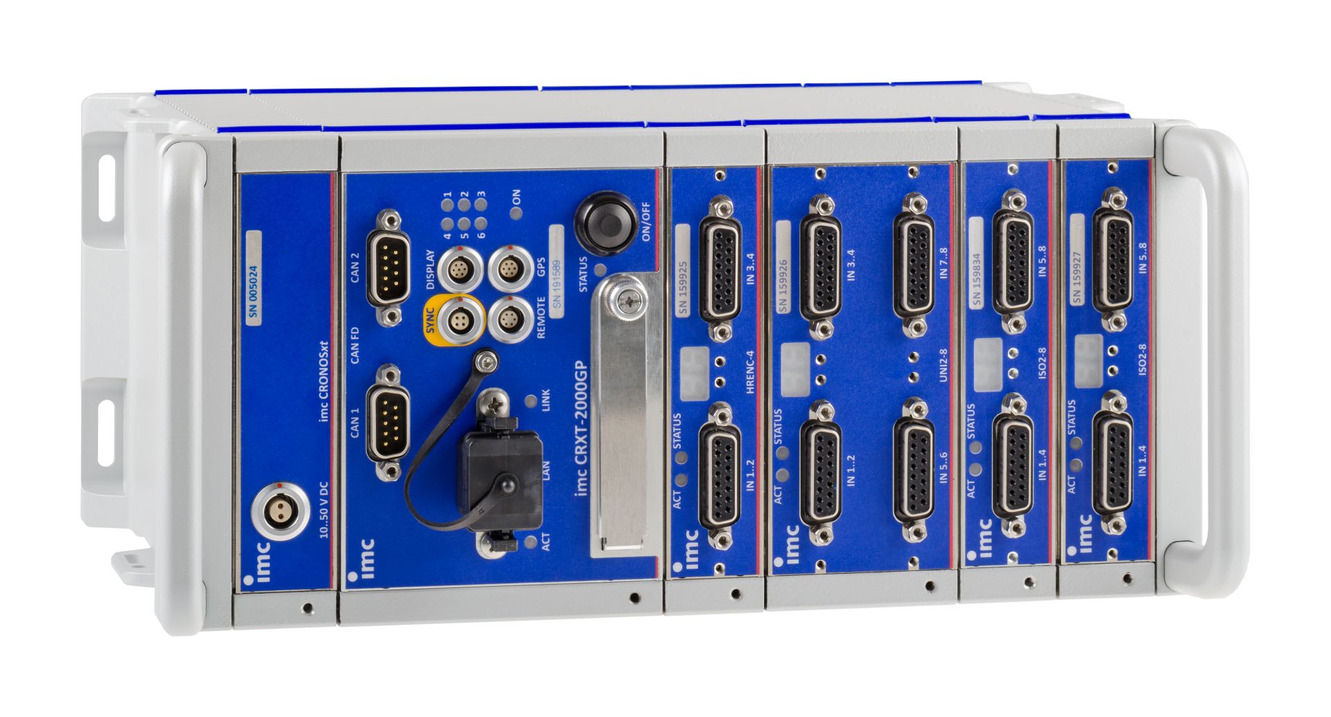 imc CRONOS-XT - Rugged DAQ system Rugged daq base unit and amplifiers formed to a complete system