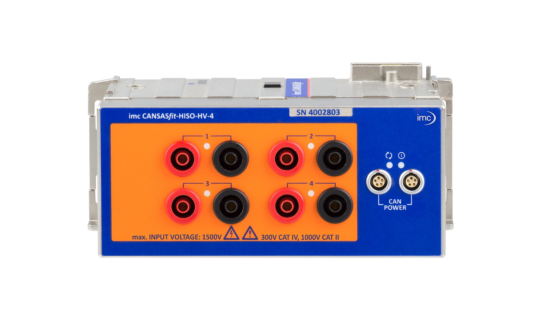 High voltage isolated 4-channel CAN-based measurement module for high voltages (HV)
