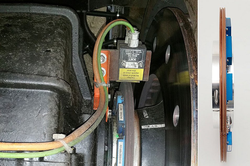 Force measurement on railway wheel set