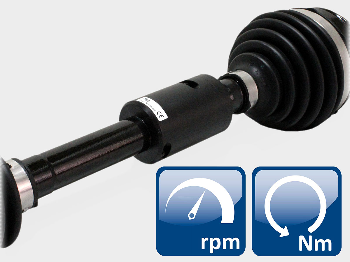 Shaft housing for measuring power on rotating components Shaft housing for measuring power on rotating components